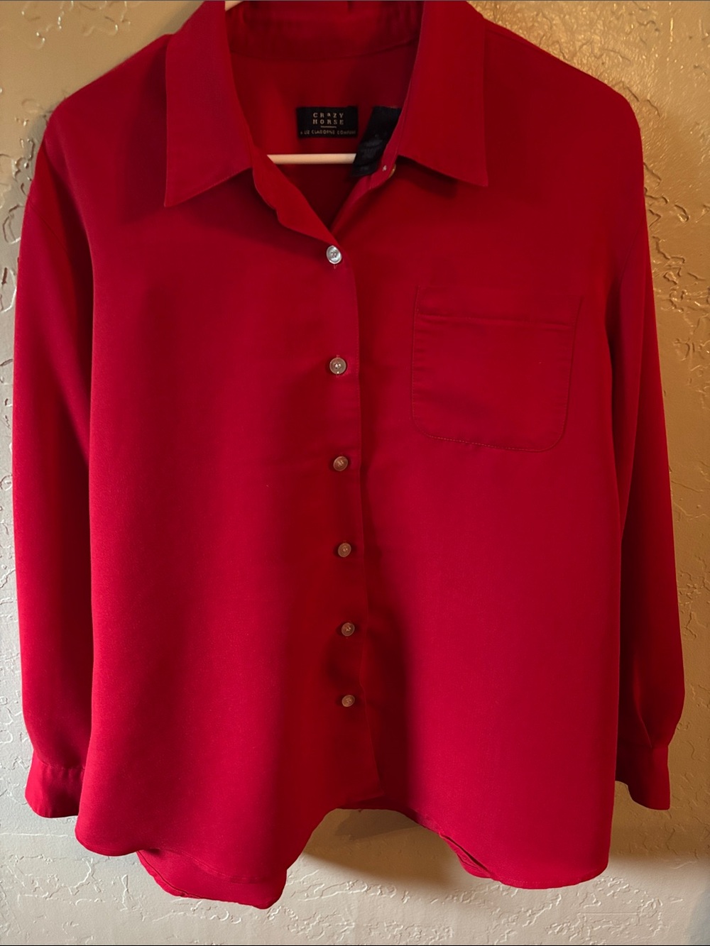 Claiborne Red Button-Up Shirt